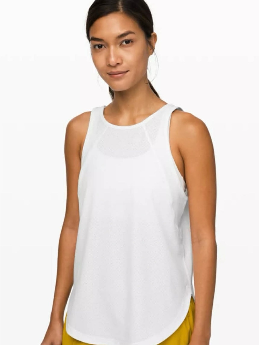 lululemon athletica White Racerback Performance Tank